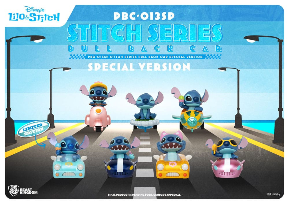 Packung mit 6 Figuren Stitch im Auto Special Edition – Disney