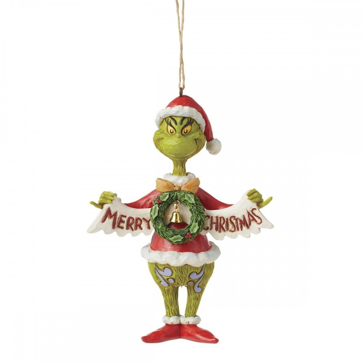 GRINCH BANNER SUSPENSION – JIM SHORE GRINCH