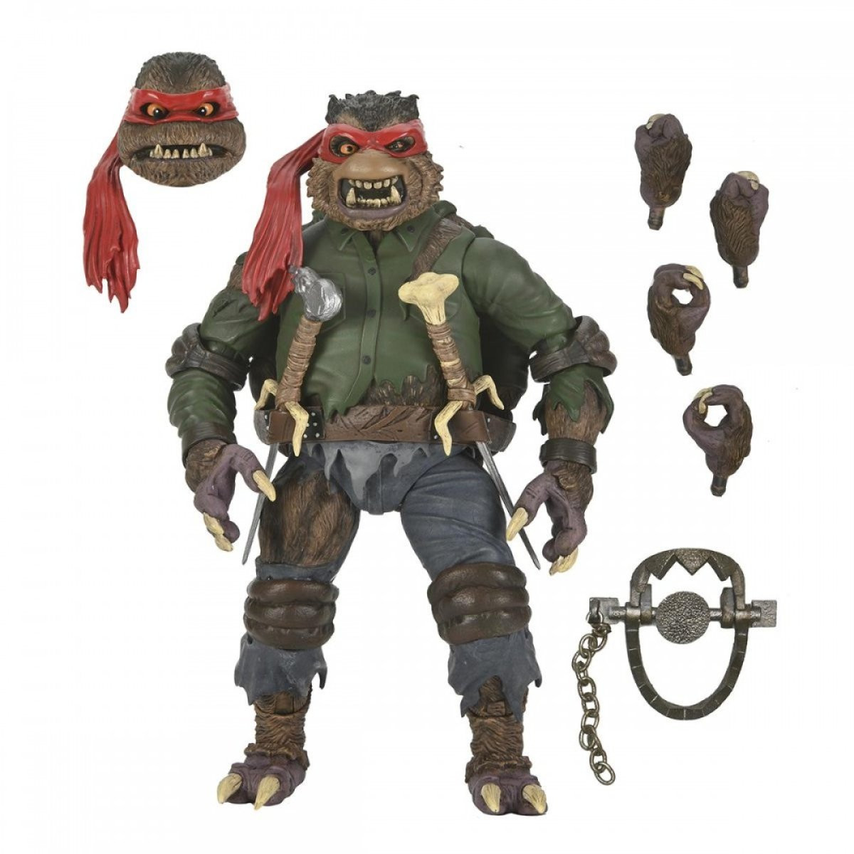 UNIVERSAL MONSTERS X NINJA TURTLES – ACTIONFIGUR – ULTIMATE RAPHAEL WOLFMAN