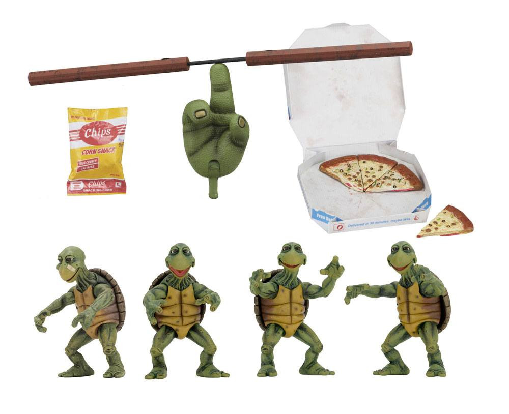 Ninja Turtles Paket 4 1/4 Baby Turtles Figur 10 cm