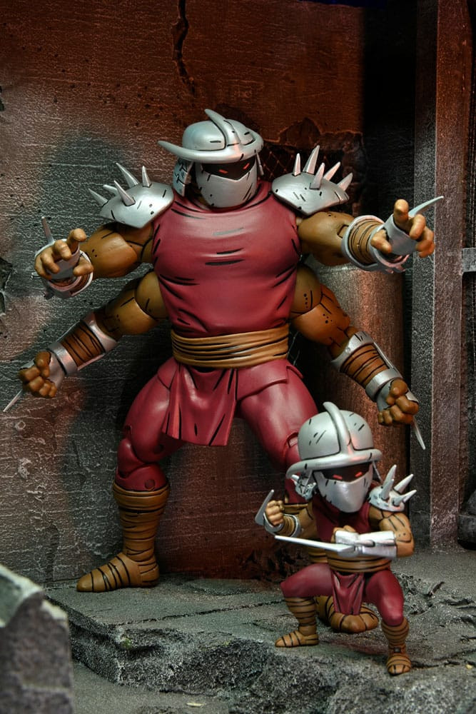 Ninja Turtles (Mirage Comics) Figur Shredder Clone & Mini Shredder (Deluxe) 18 cm