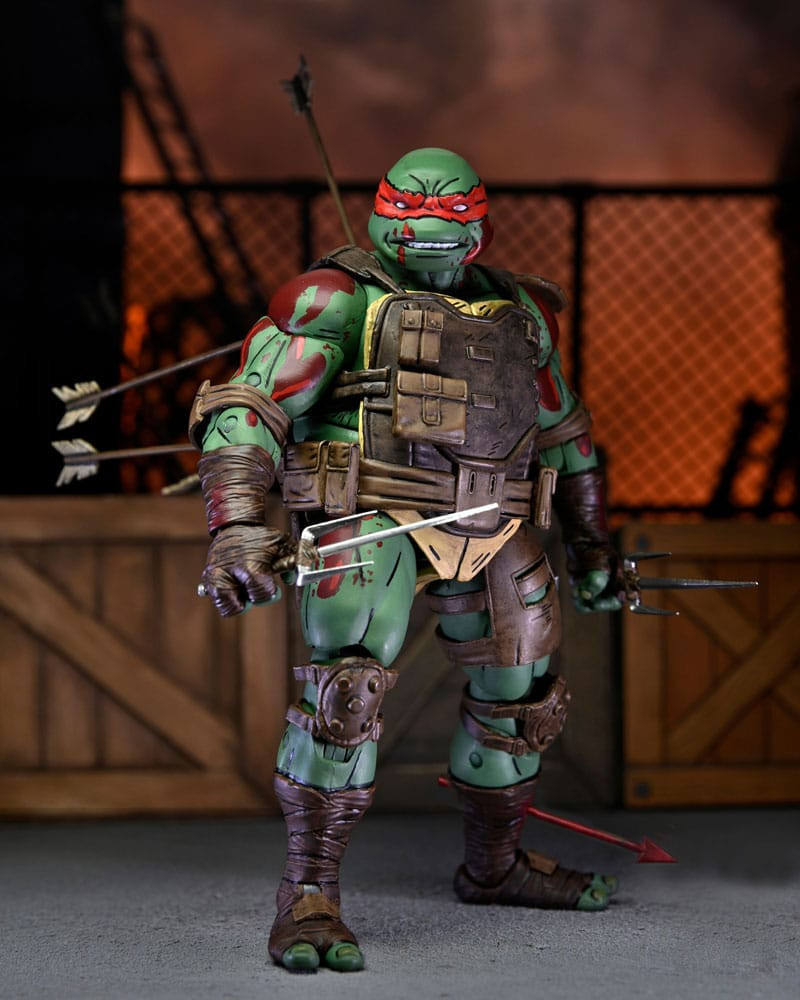 Ninja Turtles: Die letzte Ronin-Figur Ultimate First to Fall Raphael, 18 cm