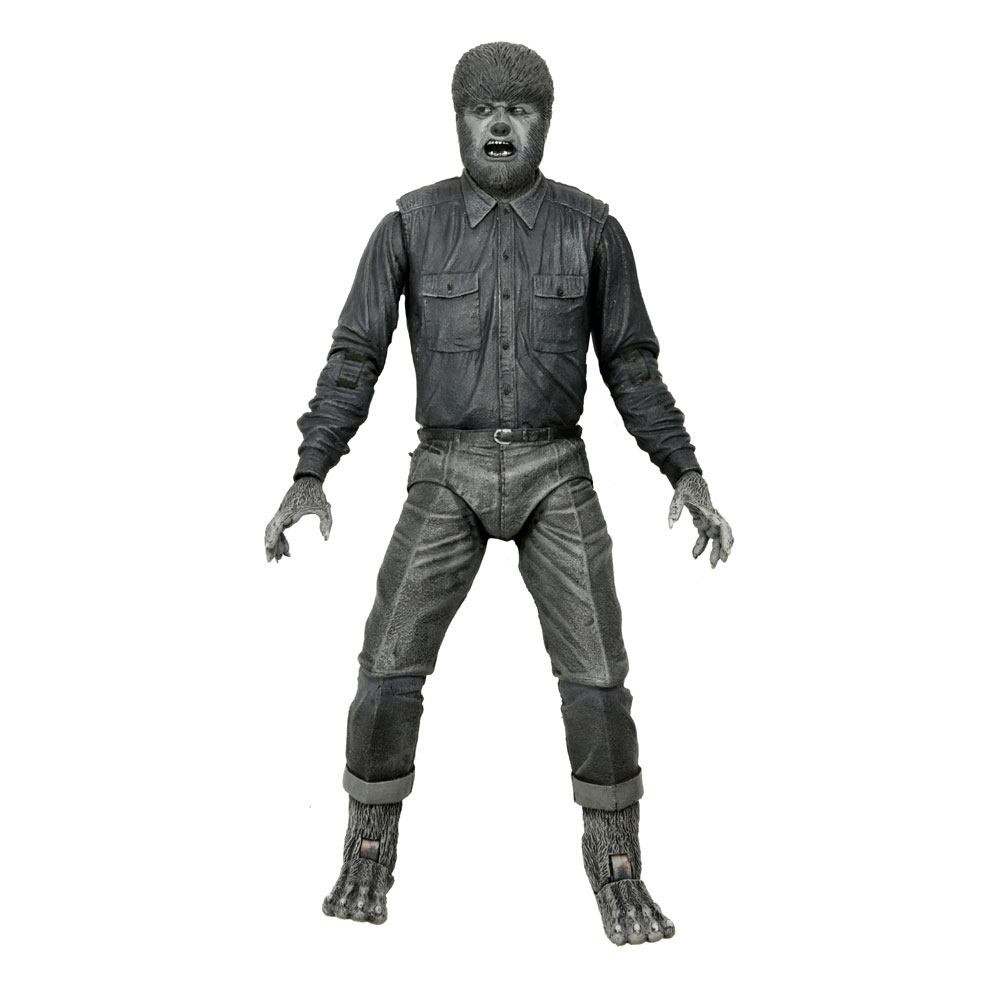 Universal Monsters Figur Ultimate The Wolf Man (Schwarz & Weiß) 18 cm