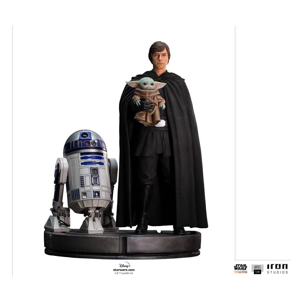 Der Mandalorianer Luke Skywalker, R2-D2 und Grogu Art Scale - Star Wars