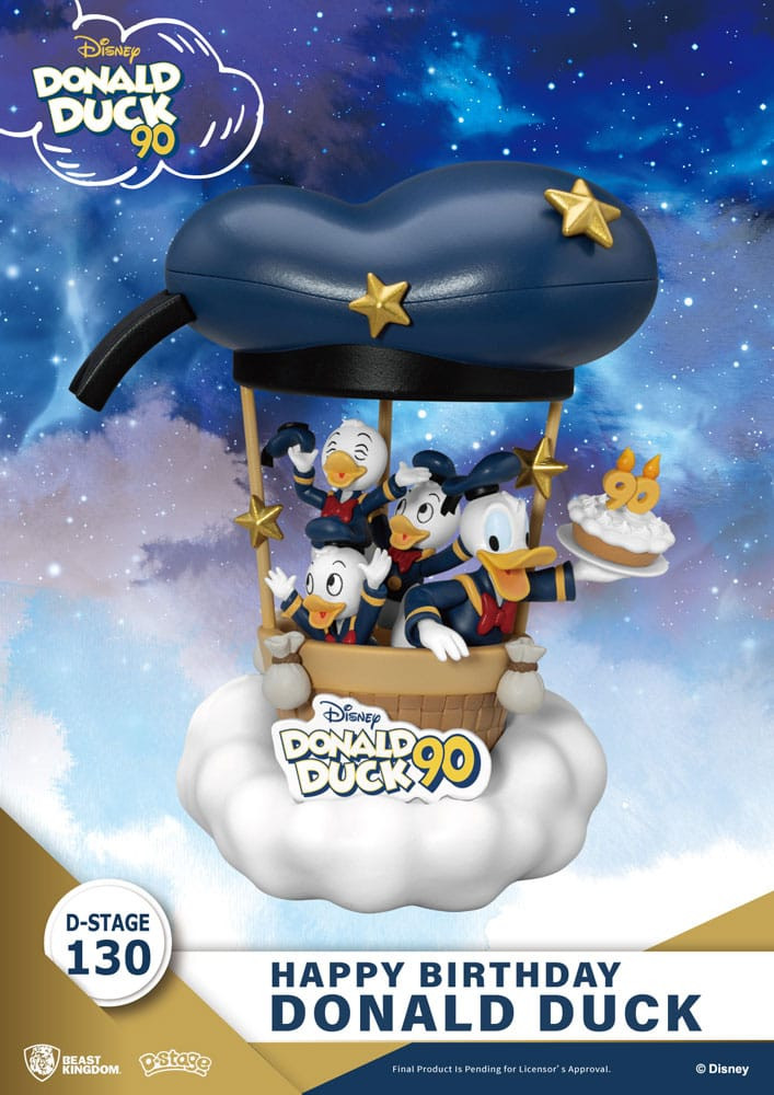 Diorama Donald Duck 90. ​​- Alles Gute zum Geburtstag - Disney D-Stage