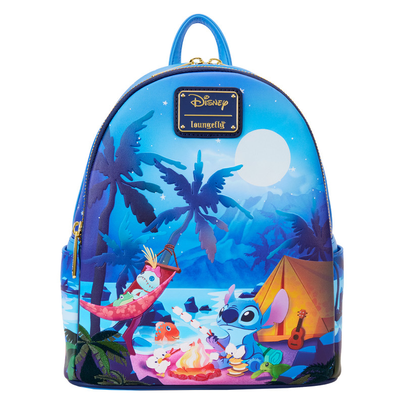 Stitch Camping Cuties leuchtender Mini-Rucksack - DISNEY LOUNGEFLY