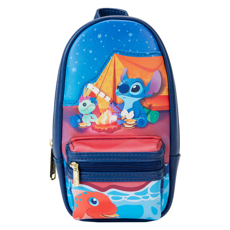 Stitch Camping Cuties Mini-Rucksack Stiftetui - DISNEY LOUNGEFLY