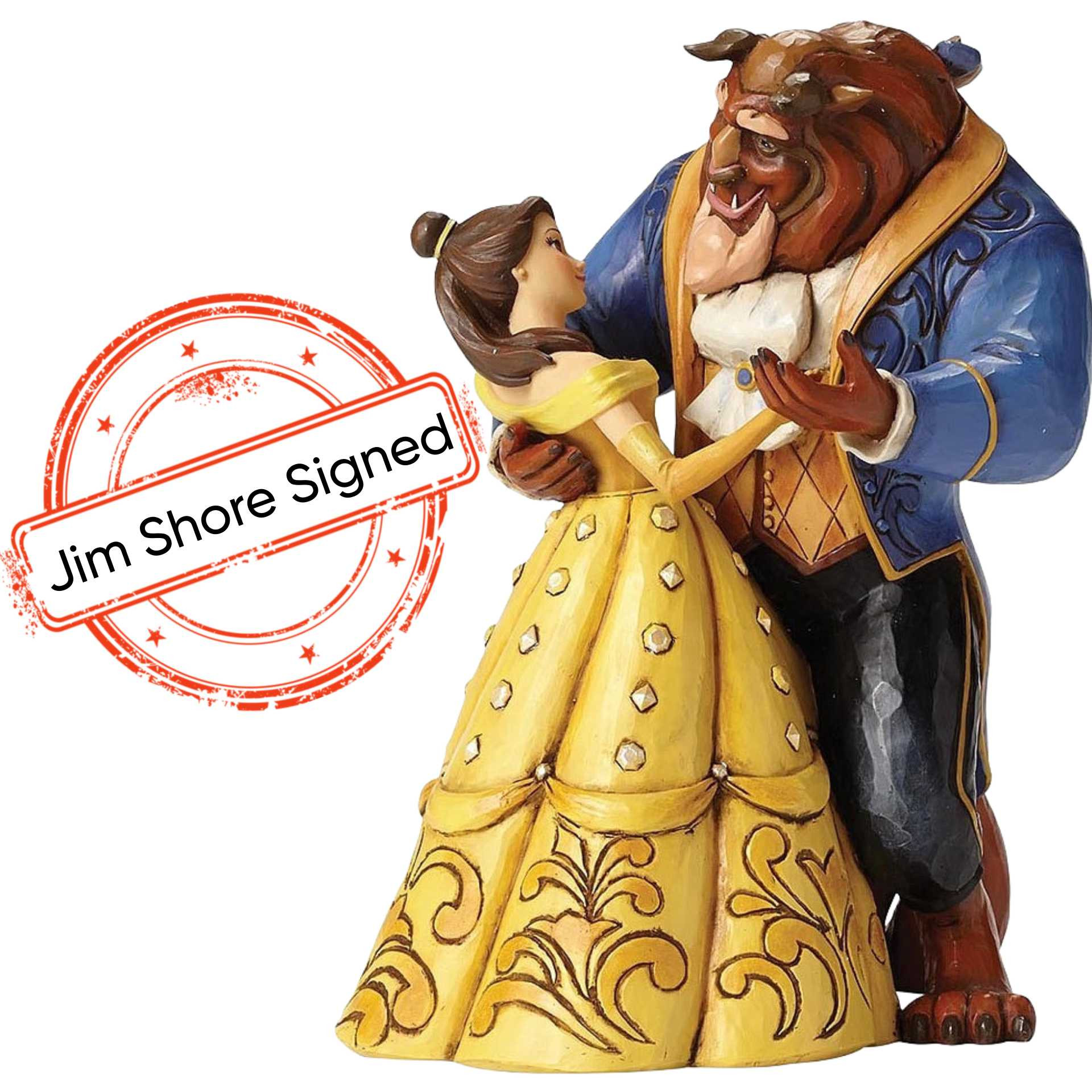 DIE SCHÖNE UND DAS BEAST TANZEN [SIGNIERT VON JIM SHORE] - DISNEY TRADITIONS