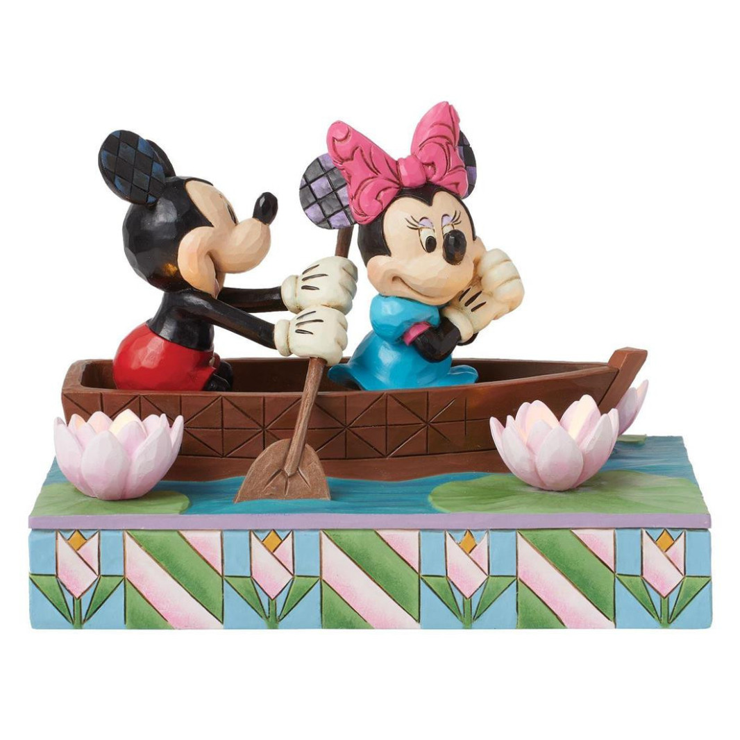 Mickey & Minnie LED-Liebesruderboot - Disney Traditions