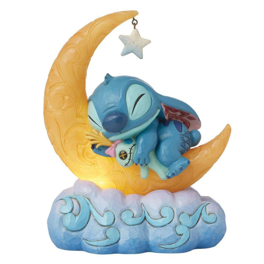 Stitch & Scrump auf LED-Mond - Disney Traditions Stitch