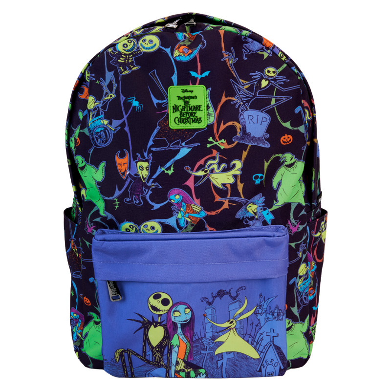 Neonleuchtender Rucksack „Nightmare Before Christmas“ – DISNEY LOUNGEFLY