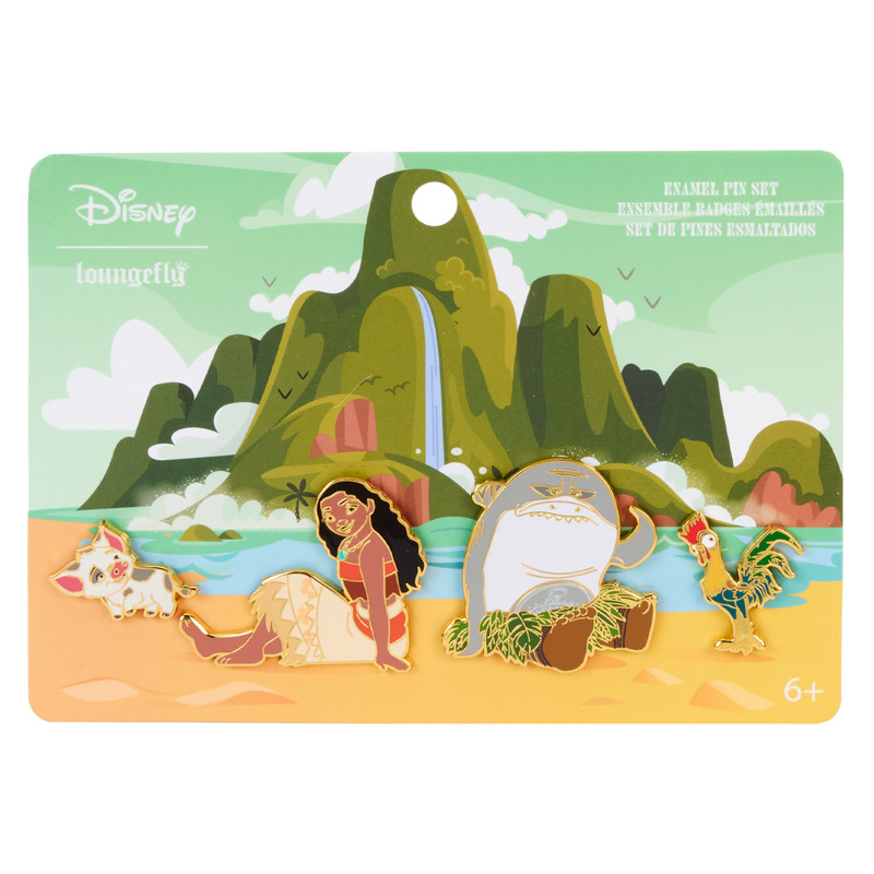 Vaiana Ozeanwellen Pin-Set - DISNEY LOUNGEFLY