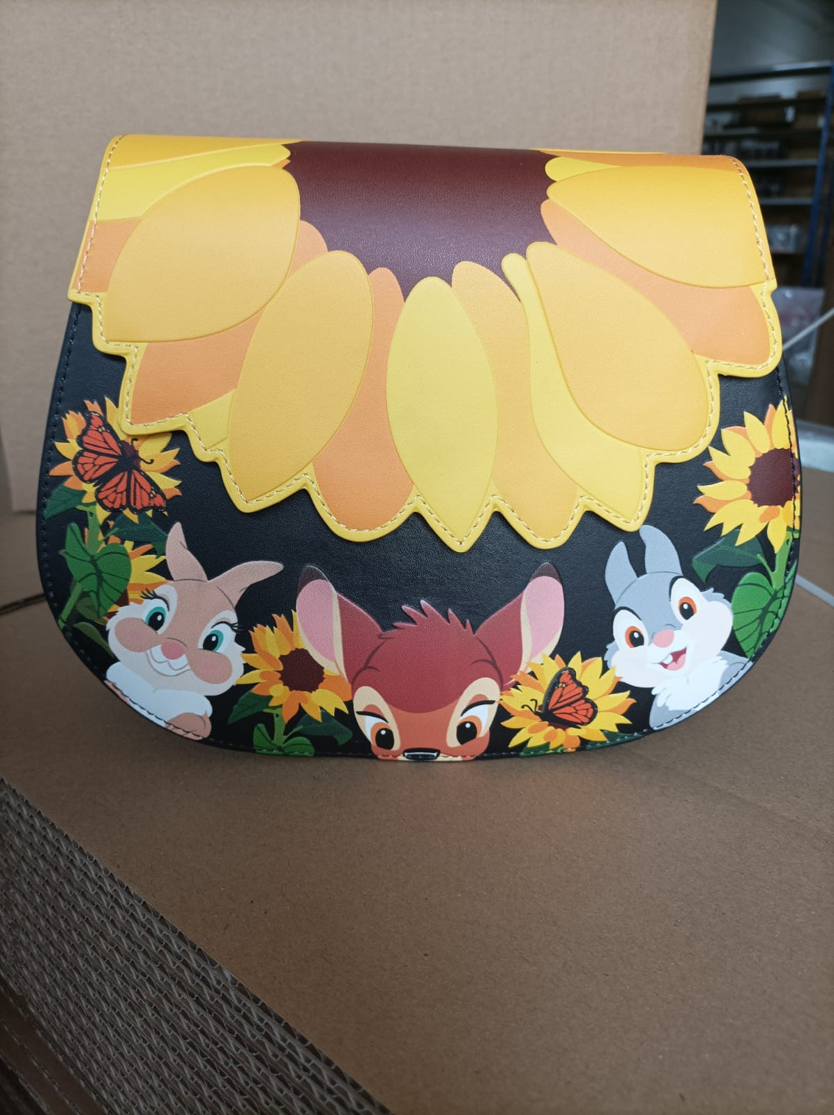 [DEFEKT] SCHULTERTASCHE Bambi Sonnenblumenfreunde - DISNEY LOUNGEFLY