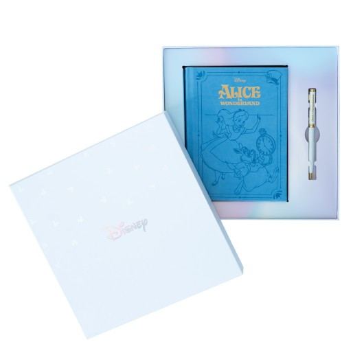 PREMIUM A5 NOTIZBUCH-SET MIT STIFT – DISNEY ALICE IM WUNDERLAND