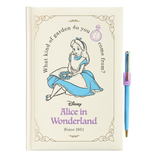 PREMIUM A5 NOTIZBUCH MIT STIFT – DISNEY ALICE IM WUNDERLAND