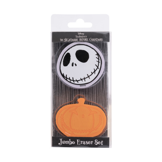 JUMBO-RADIERGUMMI-SET - DISNEY DER NIGHTMARE BEFORE CHRISTMAS