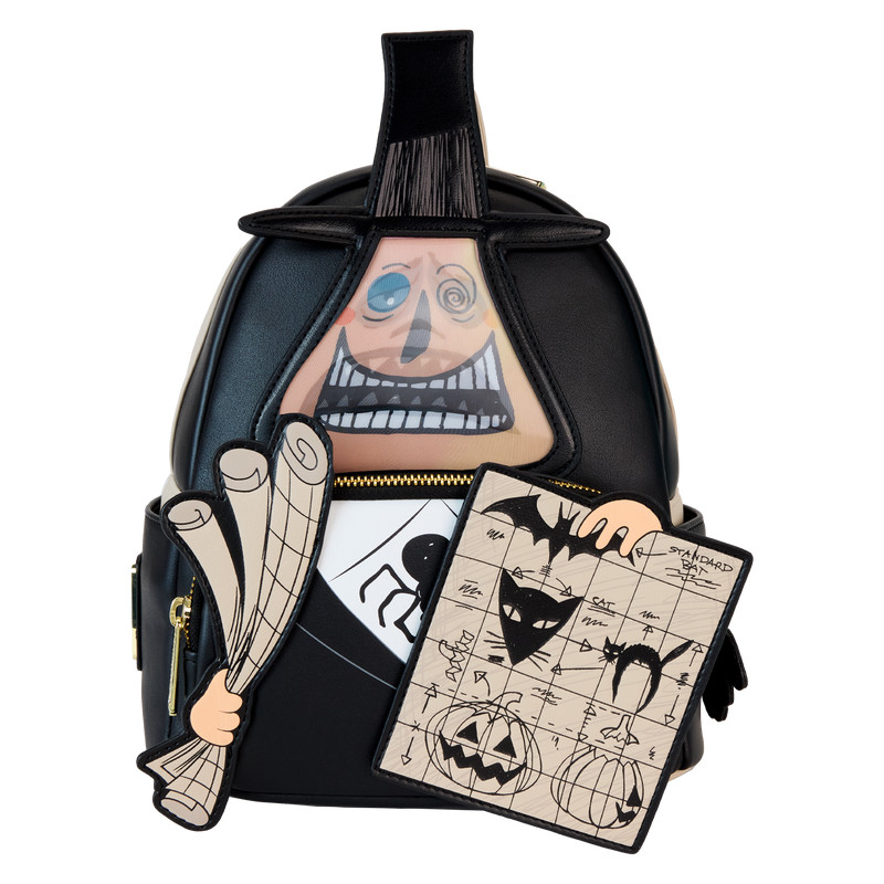 Der Nightmare Before Christmas – Bürgermeister mit Plänen – Cosplay- Lentikulär -Mini-Rucksack – DISNEY LOUNGEFLY