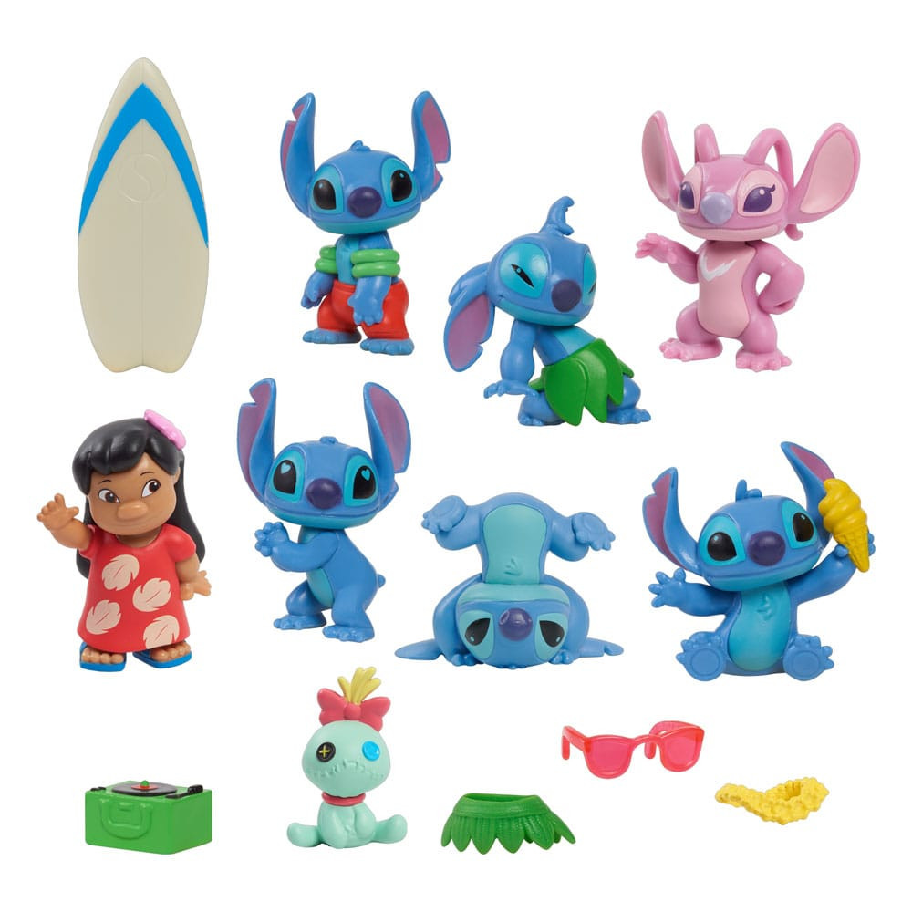 Pack mit 8 Deluxe Stitch Figuren - Disney Lilo & Stitch