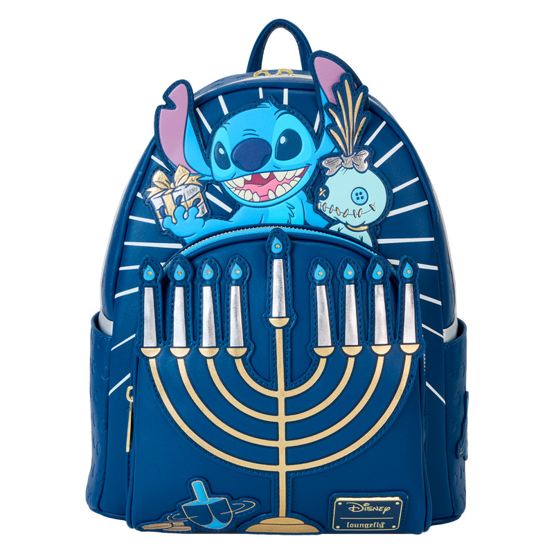 Stitch Chanukka-Menora Mini-Rucksack mit Licht - DISNEY LOUNGEFLY