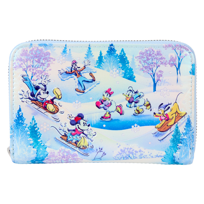 Geldbörse mit Winterwunderland-Szene von Mickey & Friends - DISNEY LOUNGEFLY