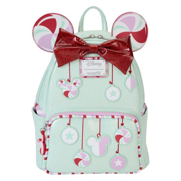 Minnie Holiday Peppermint Ornaments Mini-Rucksack - DISNEY LOUNGEFLY