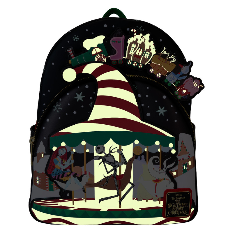 Mini Rucksack Candy Cane Carousel Glow Disney Loungefly Der Nightmare Before Christmas