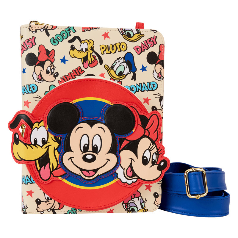 Nachfüllbares Crossbody-Tagebuch „Mickey & Friends“ - DISNEY LOUNGEFLY