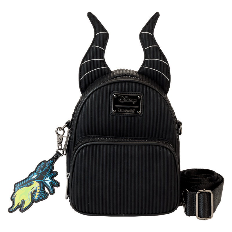 Malefiz Dragon Wandelbarer Mini-Rucksack und Umhängetasche - DISNEY LOUNGEFLY Dornröschen