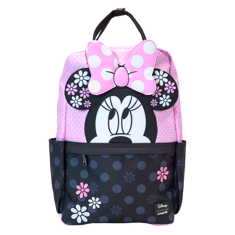 Minnie Maus Nylon-Rucksack mit Blumenmuster „Rock The Dots“ - DISNEY LOUNGEFLY