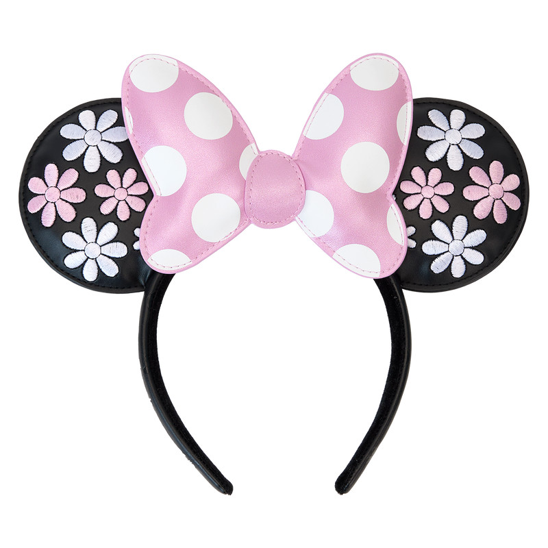 Minnie Maus Blumen-Stirnband mit Ohren und Punkten - DISNEY LOUNGEFLY