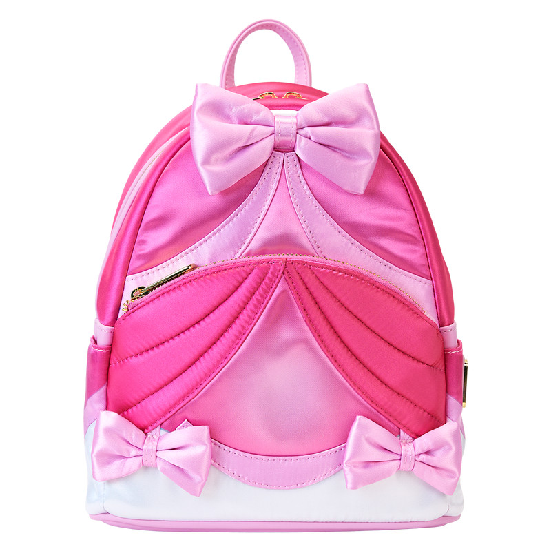 Mini-Rucksack mit rosa Schleife - DISNEY LOUNGEFLY Aschenputtel 75. Jubiläum