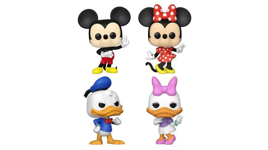 Disney Pack 4 POP Figuren! Filme Vinyl Klassiker 9 cm