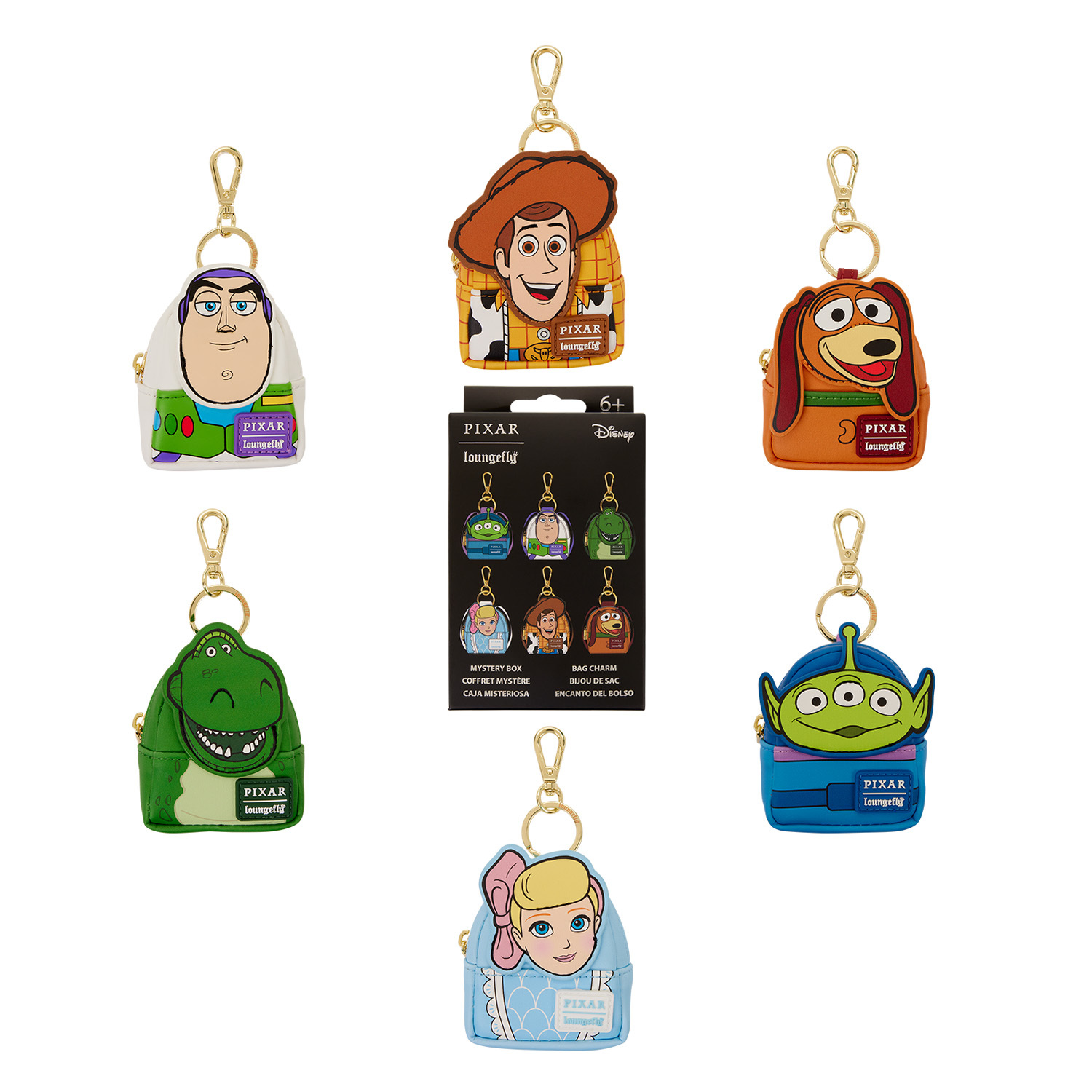PIXAR TOY STORY MYSTERY MINI-RUCKSACK-TASCHE-ANHÄNGER - DISNEY LOUNGEFLY