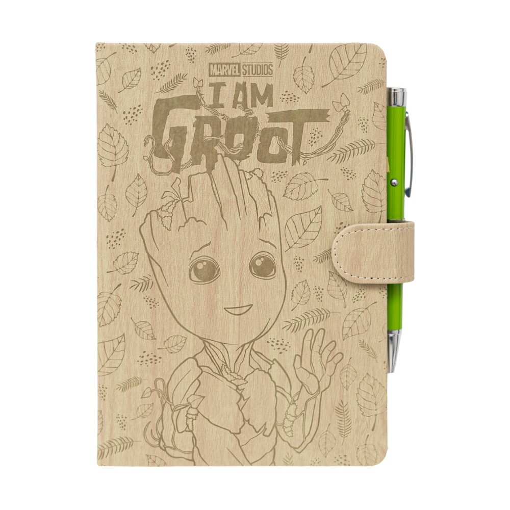 GROOT PREMIUM A5 NOTIZBUCH MIT PROJEKTORSTIFT - MARVEL