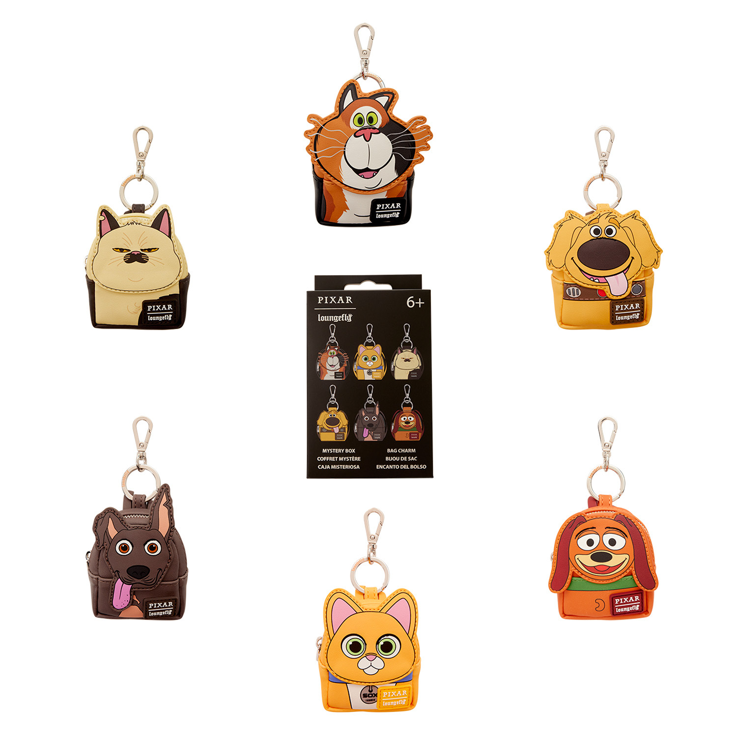 Hunde & Katzen Mystery Mini-Rucksack-Schlüsselanhänger - Disney-Pixar Loungefly