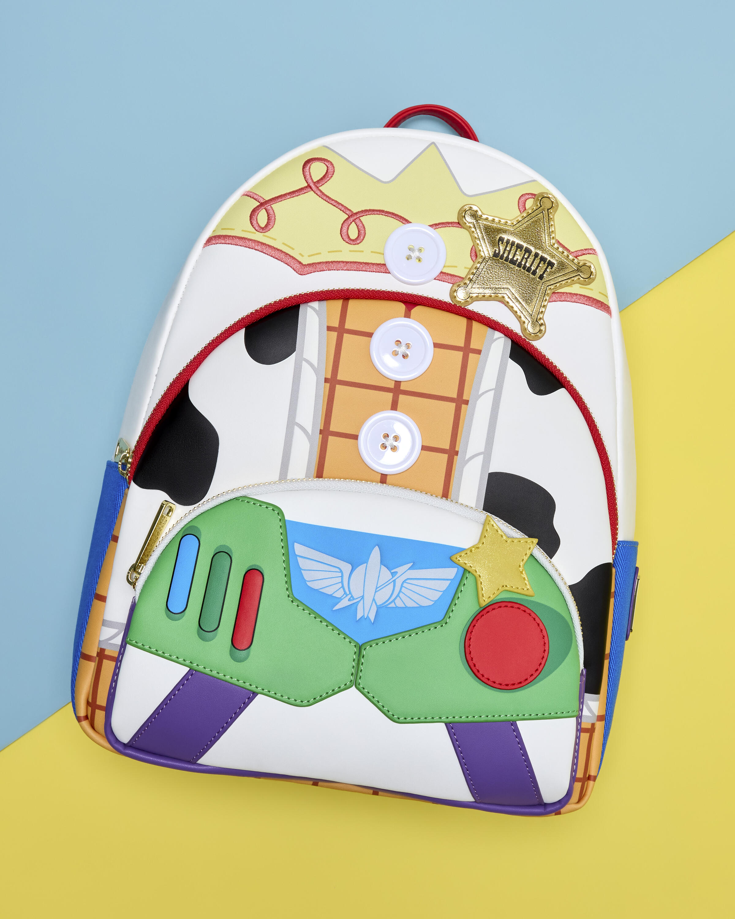 Mittelgroßer Rucksack mit drei Fächern – Disney-Pixar Loungefly Toy Story 5