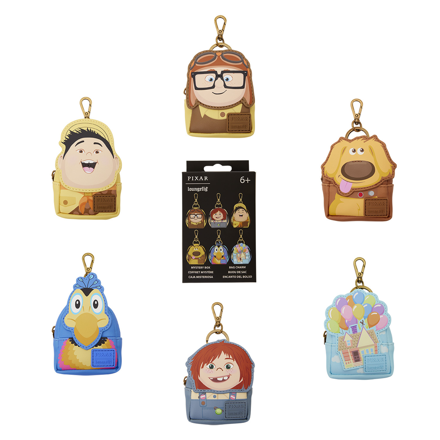 Up Mystery Mini-Rucksack-Schlüsselanhänger - Disney-Pixar Loungefly